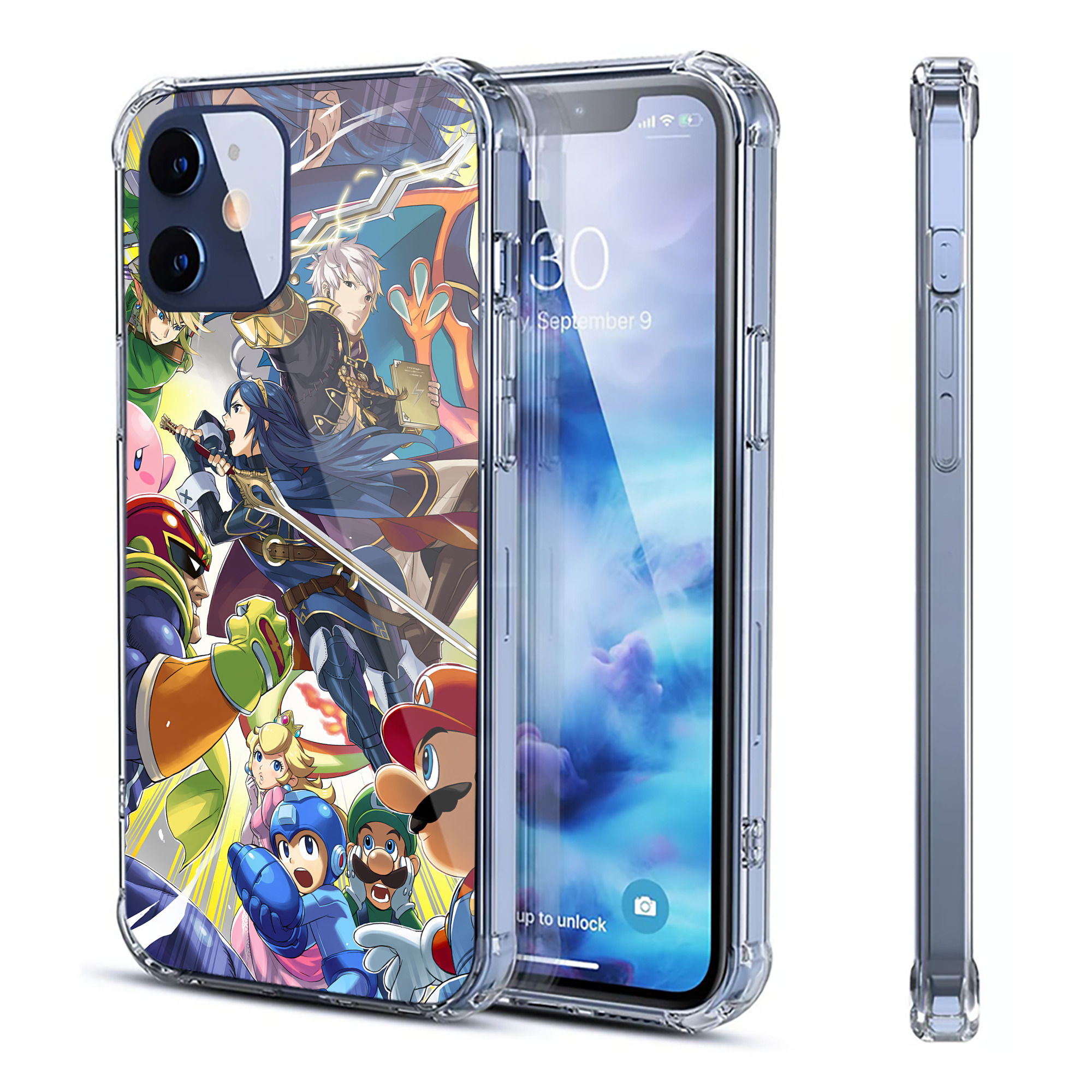 （画像用） ポケットモンスター Pokémon 【iPhone 12シリーズ対応】透明スマホケース（クリアソフトケース）